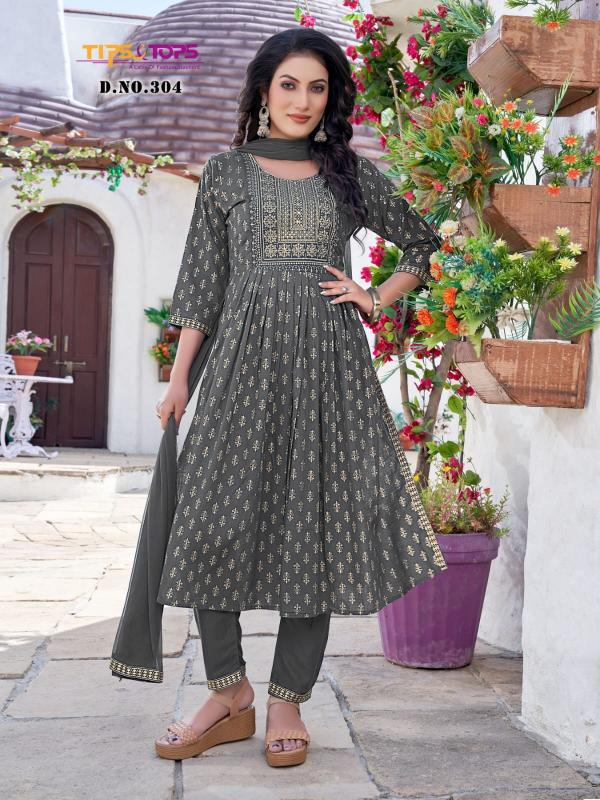 Tips And Tops Gungun Vol 3 Rayon Designer Kurti With Bottom Dupatta Collection